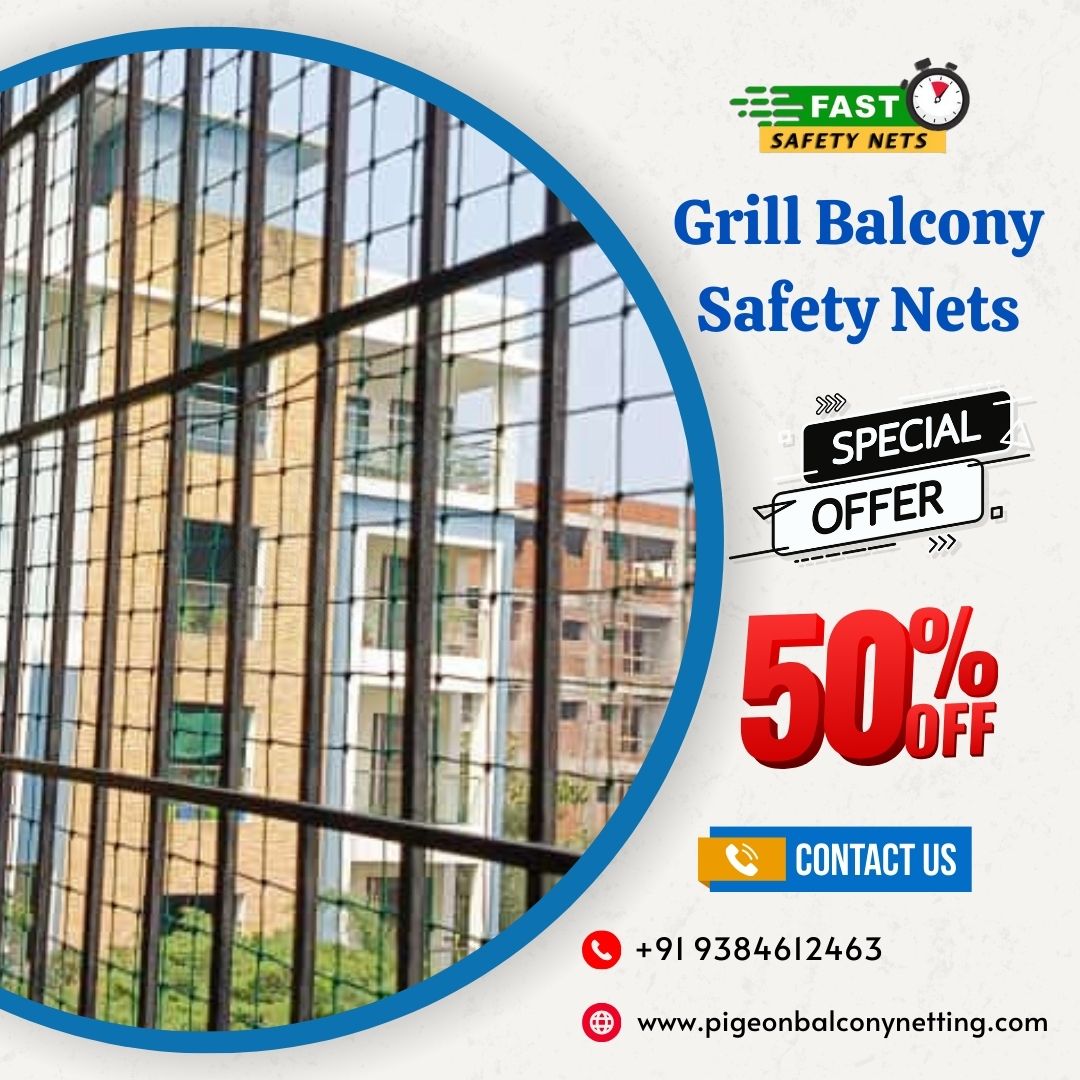 Fastnetschennai's tweet image. Ensure safety with Grill Balcony Safety Nets from Fast Safety Nets Chennai. Perfect for areas like Adyar, T. Nagar, and Velachery. Keep your loved ones safe from falls and enjoy peace of mind. Contact us now! #SafetyNets #ChennaiSafety #BalconyProtection pigeonbalconynetting.com/grill-balcony-…
