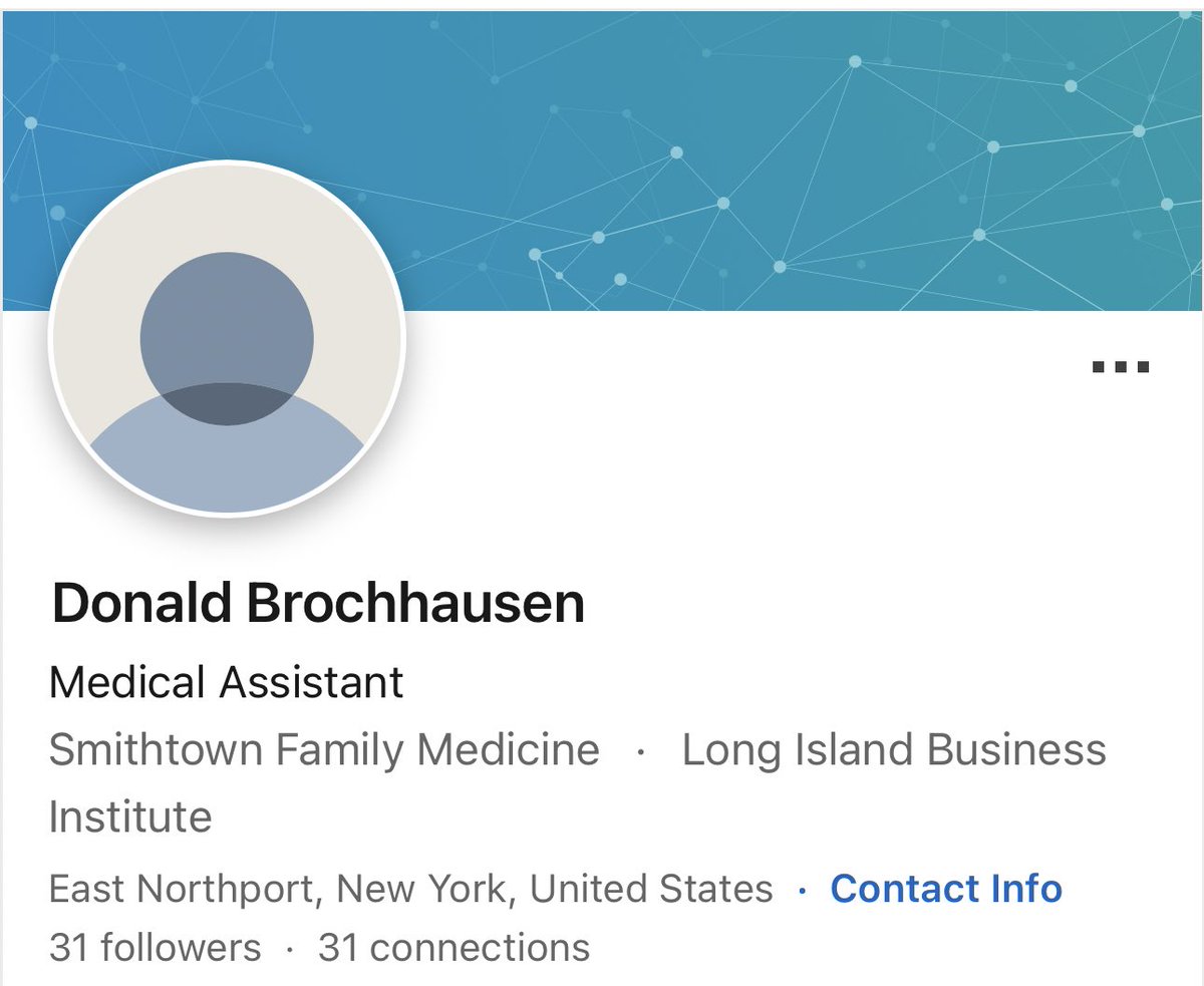 Libs of TikTok (@libsoftiktok) on Twitter photo Meet Donald Brochhausen. A medical assistant at <a href="/NorthwellHealth/">Northwell Health</a>. He appears upset that the sh**ter missed and suggests someone attempt another ass*ss*nat*on.
Any comment <a href="/NorthwellHealth/">Northwell Health</a>?
Cc <a href="/SecretService/">U.S. Secret Service</a> Meet Donald Brochhausen. A medical assistant at <a href="/NorthwellHealth/">Northwell Health</a>. He appears upset that the sh**ter missed and suggests someone attempt another ass*ss*nat*on.
Any comment <a href="/NorthwellHealth/">Northwell Health</a>?
Cc <a href="/SecretService/">U.S. Secret Service</a>
