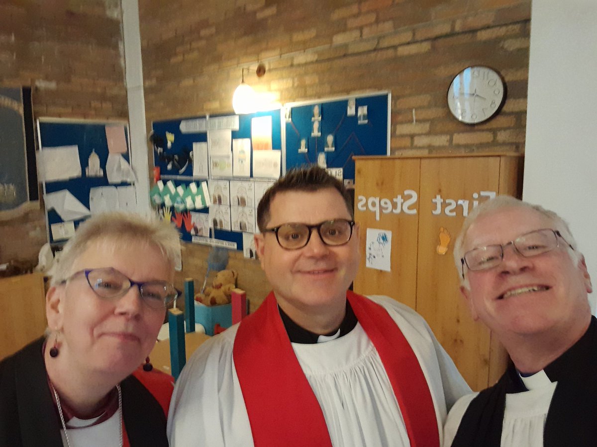 At St Chad's Leasowe for the licensing of Jonny Frost, their new priest-in-charge. A great, uplifting evening full of hope.