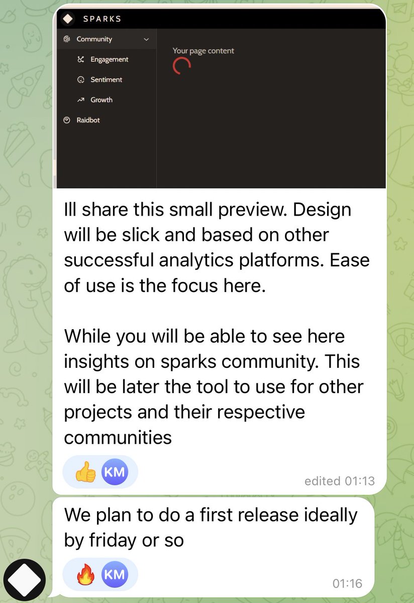 DjGriffith's tweet photo. Something big is cooking at $SPARK.

Community dashboard and raidbot coming soon.

Tired of 5/5 tax farming scam utilities?

$SPARK has 0/0 taxes, burned liquidity, and team tokens locked until 2025. They are just here to build. #sparksdao https://t.co/vigHMJNKbF