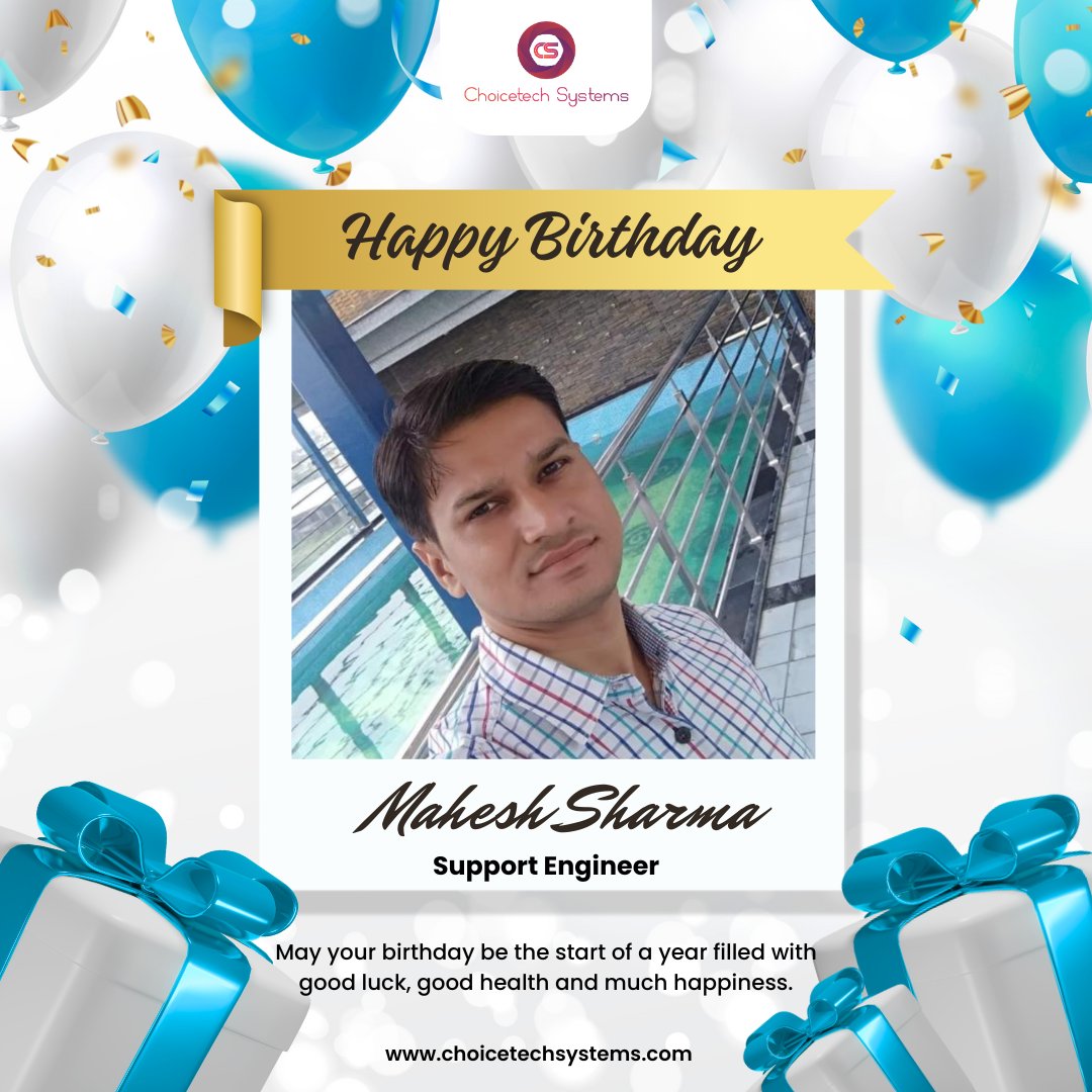 ChoicetechSyst1's tweet image. Happy Birthday Mahesh !!!
Have a great day ahead !

#choicetechsystems #birthdaywishes