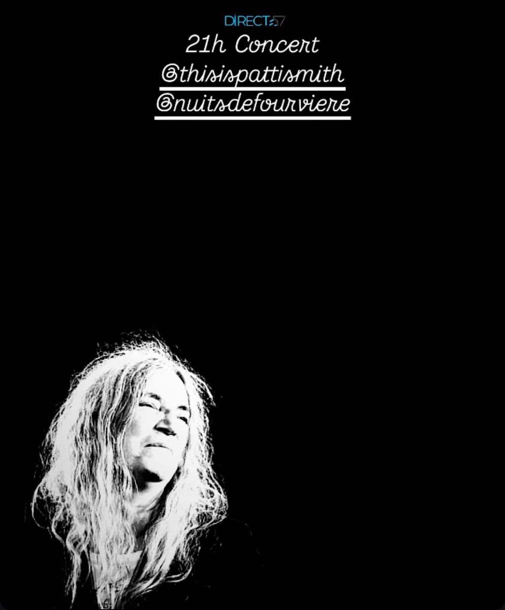 Ce soir 21h concert de Patti Smith en direct de @fourviere <a href="/ConquetFI/">Matthieu Conquet</a> <a href="/franceinter/">France Inter</a> <a href="/inter_presse/">France Inter Presse</a> #Partenariat