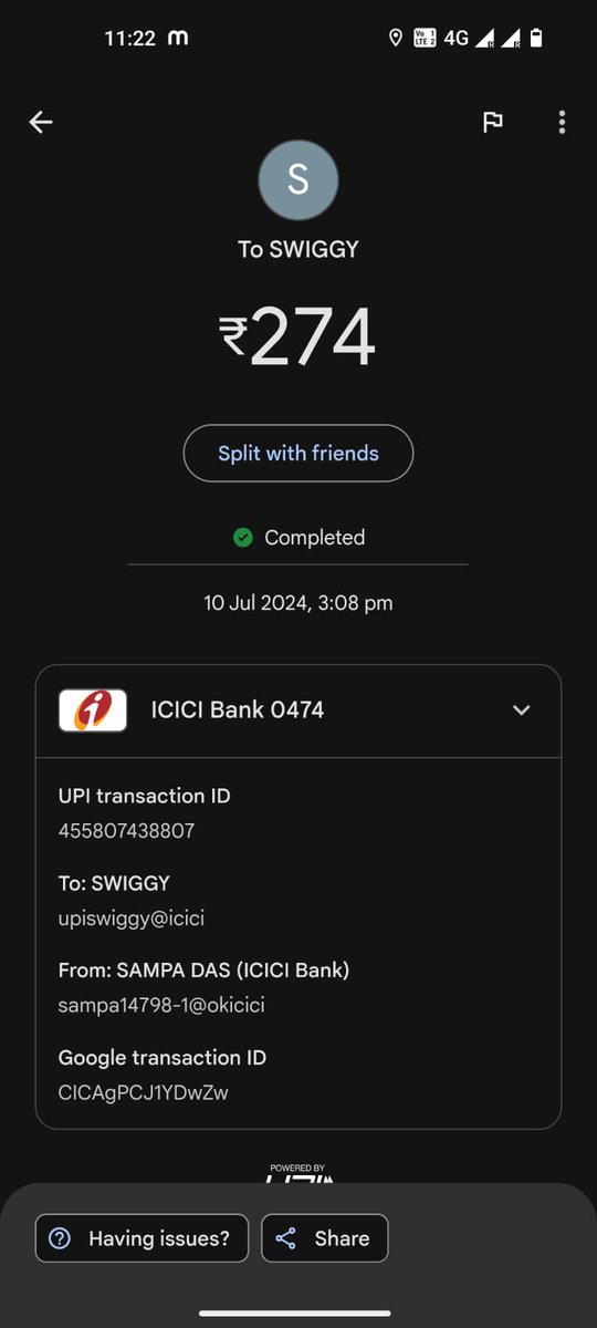 crazyrahul95's tweet photo. Dear @SwiggyCares, it been 7 days I am trying to get my payment back due to your server error I have paid two times in your scanner for a single order. I have made several complaints but in every places you just closed the complain. @SwiggyInstamart @Swiggy @consumerforum_ https://t.co/fuEIsBfDjx
