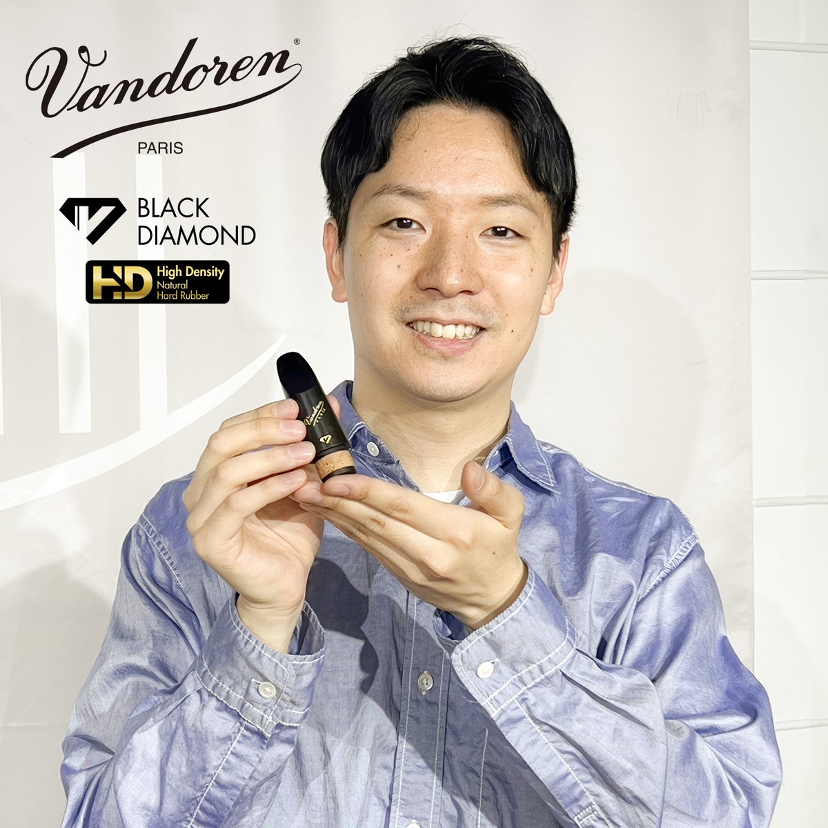 nonaka_boeki's tweet photo. 【Taku YOSHIMOTO chose Vandoren BD5 "High Density" 】
 
自然な吹奏感と音色、ブラックダイヤモンドらしい、まろやかな音色で心地よい吹奏感が良いです。お気に入りの一つになりました！
リードとも相性がよくタンギングやアーティキュレーションもラクです。（続く↓） https://t.co/mHty4Zebwz