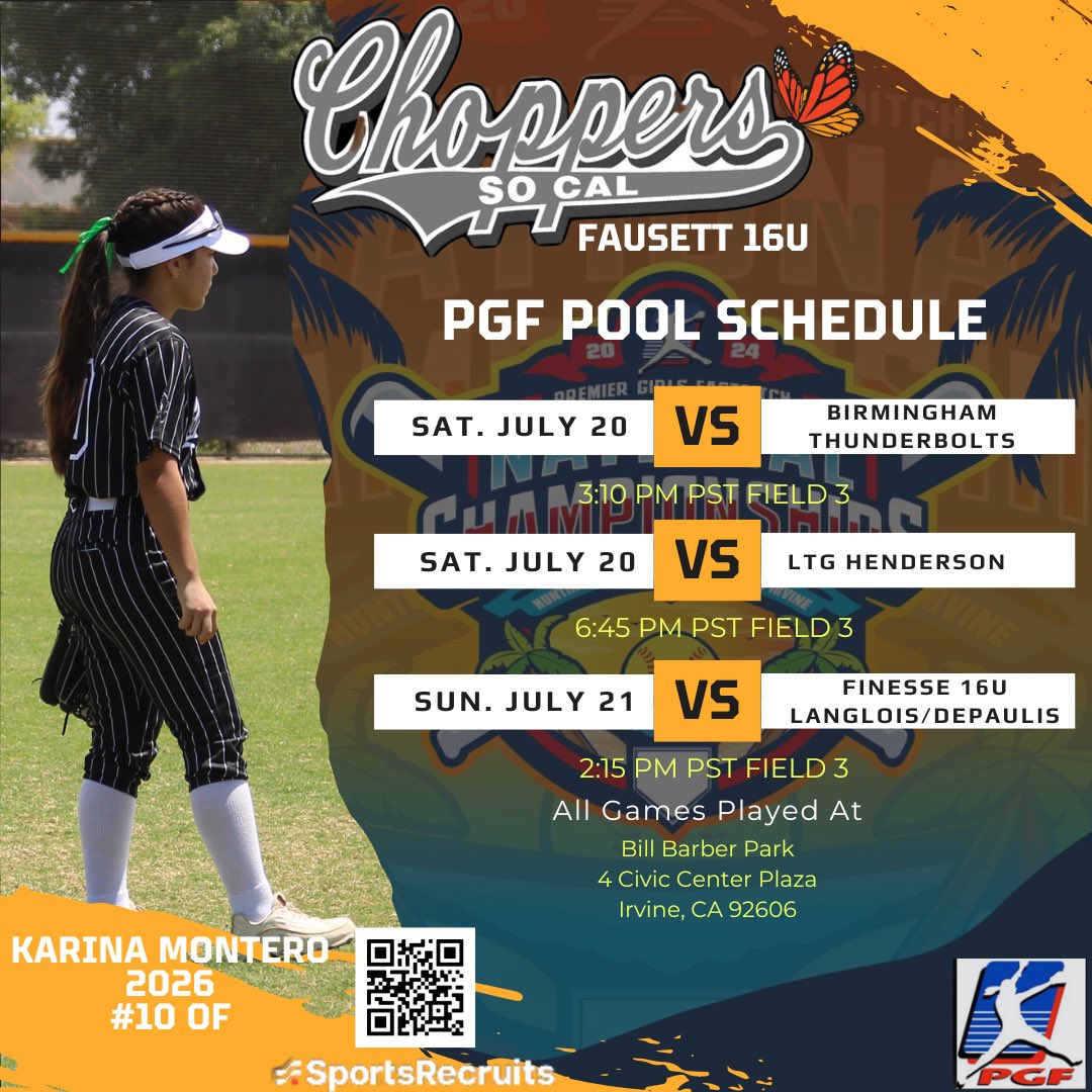KMontero2695265's tweet photo. Ready for nationals! Please come out and watch our team play. #playforgary🧡💚 @PGFnetwork @Sports_Recruits @chop12chop12 @ExtraInningSB @CalPolySoftball @MinesSoftball https://t.co/id9A5FfuC3