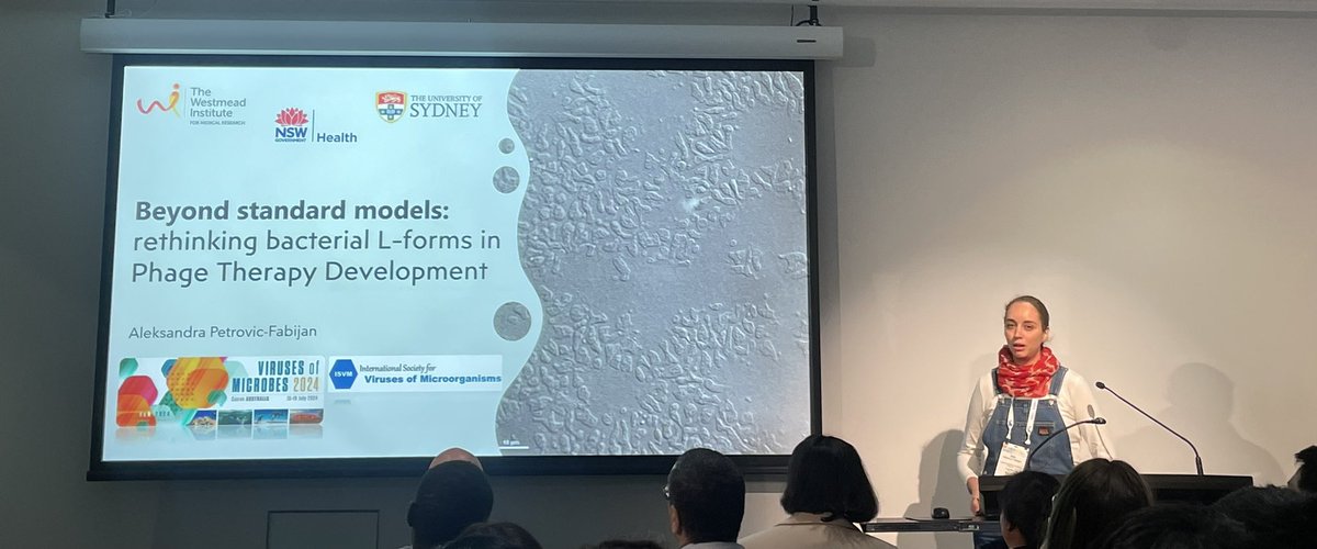 Holly Sinclair (@hollyasinclair) on Twitter photo Excellent talk by <a href="/PetrovicFabijan/">Aleksandra PETROVIC FABIJAN</a> on L-forms and the implications for selecting Phages for therapy in infections where Lforms and deep dormant E.coli are present - we need to know and think about this! <a href="/PhageAustralia/">Phage Australia - Connect. Discover. Cure</a> <a href="/Iredell_Lab/">Iredell Lab</a> <a href="/VoM_2024/">Viruses of Microbes 2024</a> Excellent talk by <a href="/PetrovicFabijan/">Aleksandra PETROVIC FABIJAN</a> on L-forms and the implications for selecting Phages for therapy in infections where Lforms and deep dormant E.coli are present - we need to know and think about this! <a href="/PhageAustralia/">Phage Australia - Connect. Discover. Cure</a> <a href="/Iredell_Lab/">Iredell Lab</a> <a href="/VoM_2024/">Viruses of Microbes 2024</a>