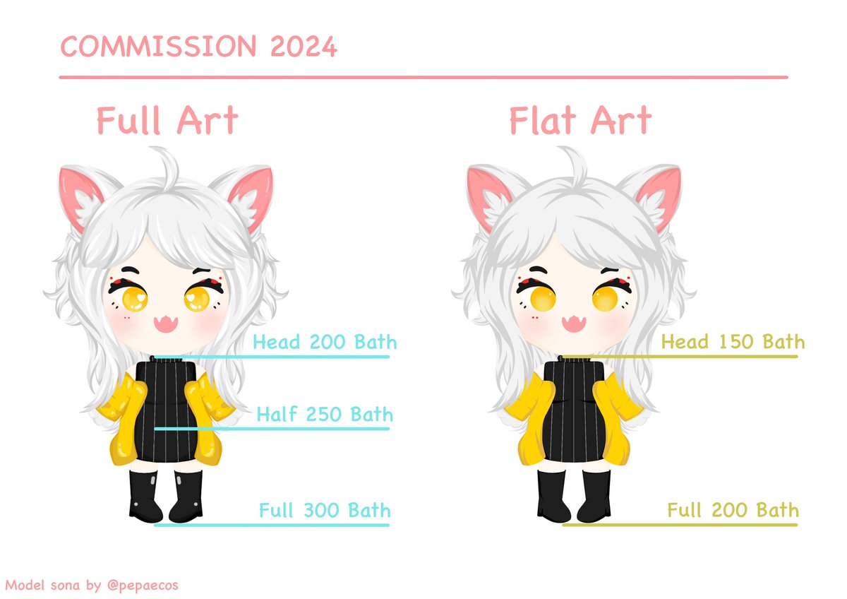 Prinsescallme's tweet image. [Pls RT]

✨CMS OPEN✨

- รายละเอียดและตัวอย่างของแต่ละงานสามารถอ่านได้จากในลิงค์เลยค่ะ
- ไม่รับงานเร่งนะคะ

Detail : drive.google.com/drive/folders/…

#Commision #commissionTH #commissionsopen