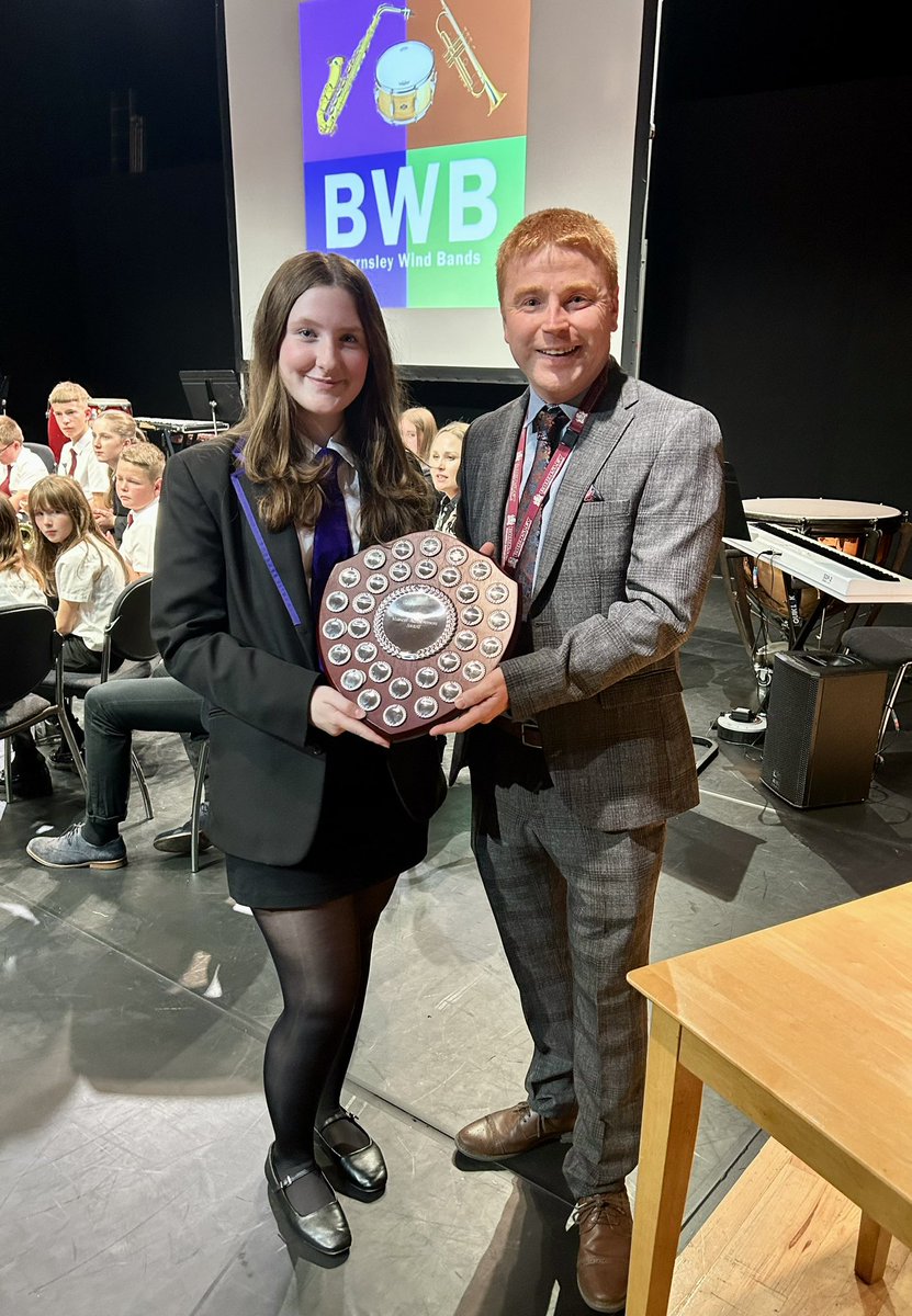 BarnsWindBands's tweet photo. Huge congratulations to Jack &amp; Paul Sykes Award winners for 2024 - Grace Wyke and Isabel Smith-Firth 👏👏👏👏@Barnsleymushub https://t.co/8N6h6wcCXr