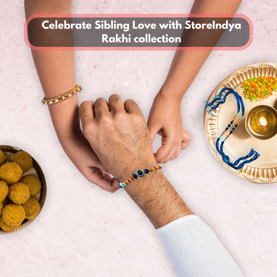 StoreIndya's tweet photo. Unveil the Magic of Raksha Bandhan with StoreIndya! 
This Rakhi season, enchant your brother with our trendy Evil Eye Rakhi, a symbol of protection and love. From classic traditions to modern vibes, find the Rakhi that speaks to your heart
Dive into our exclusive Rakhi collection https://t.co/m7nE9qUFhG