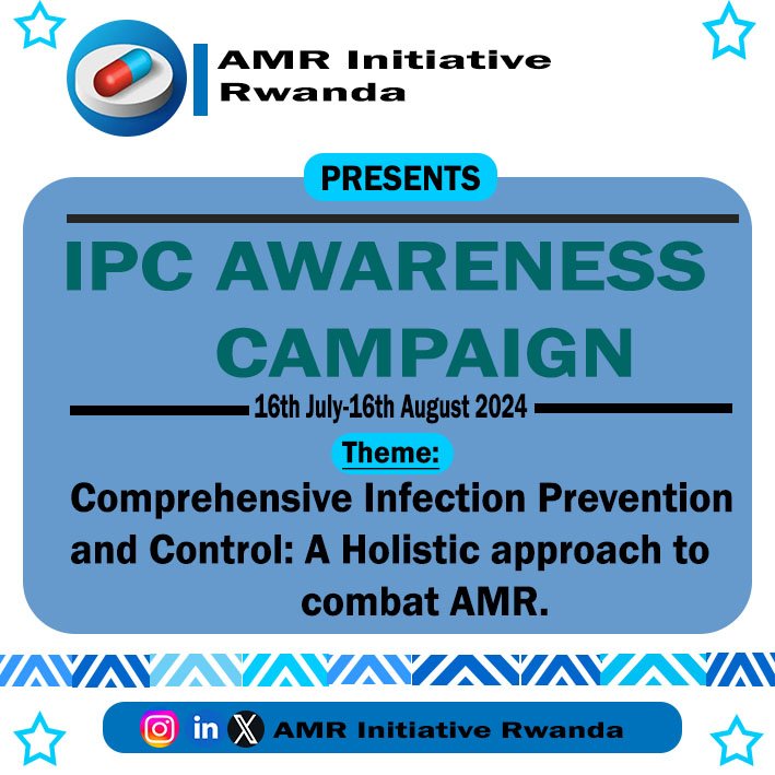 amr_initiative's tweet photo. 📢Join us for the IPC Awareness Campaign!
With this campaign, We will promote effective #IPC interventions/measures in healthcare and general public to reduce #infections and combat #AMR.‼️Together, Let's act to promote #InfectionPrevention and #PublicHealth in our community. https://t.co/yMJIamUyK8