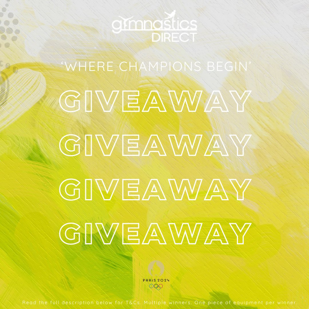 GymnasticDirect's tweet photo. GYMNASTICS DIRECT GIVEAWAY 🌟

Four chances to win with four prizes to take home! 

Visit our latest Instagram post to see how to enter...

https://t.co/CAqgQ7mN0s https://t.co/qFYy9a2ljB