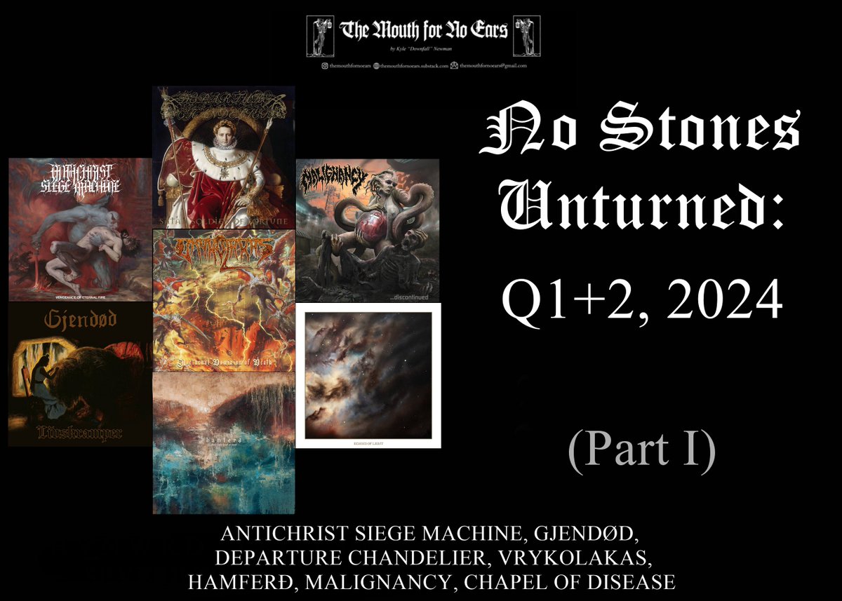 TMFNE's tweet image. After a much-needed vacation, I have returned with a monolithic spree of No Stones Unturned installments to talk about a handful of releases from the first six months of 2024. This is Part I of III.

Read here: themouthfornoears.substack.com/p/no-stones-un…