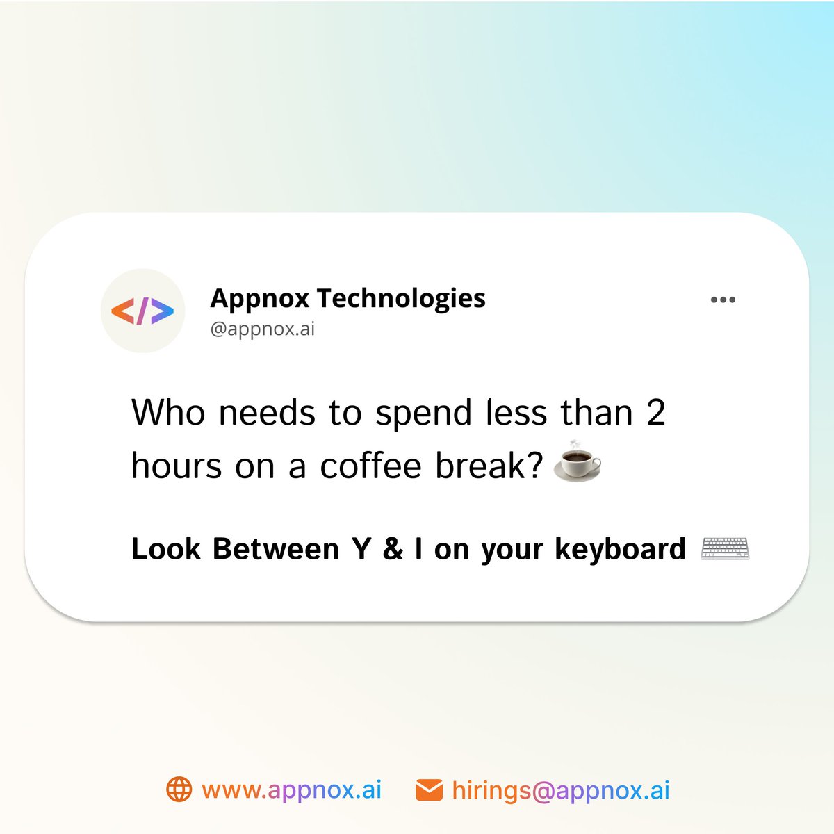 appnoxtech's tweet photo. Your reaction after fully understanding this post.

Look between I &amp; P on your keyboard!⌨️

#corporatememes #TechJokes #JustForLaughs #FunFact #KeyboardFun #Appnox #appknox #appnoxtechnologies #appnoxteam #trending #keyboardtrend #funny #justforfun #corporatejokes #fun #laugh https://t.co/VQhmWFJLP3