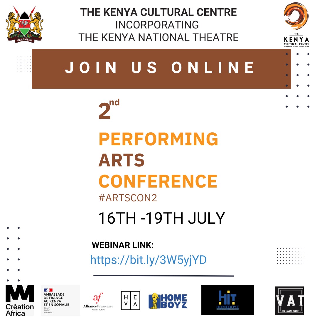 CultureCentreKE's tweet photo. Good morning, you can join the 2nd Performing Arts Conference online via Webinar.
Click the link on the bio to join.
https://t.co/h7erOD1brG

#Artscon2
#Ignitingthefuture
#Artsconversations 
#TwendeTheatre https://t.co/Y5rCfNRWJz