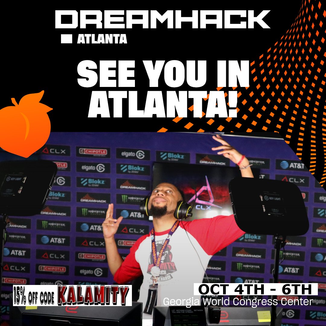🚨Excited to announce that I am invited to the <a href="/DreamHackNA/">DreamHack North America</a> Atlanta creator hub! Use my code to save 15% on tickets! Come hangout with the Krew, October 4th - 6th @ The Georgia World Congress Center! Game On! Game Hard!🦁
🎟️tixr.com/amp/18t10v/105…
#Dreamhack #DHAtlanta #Gaming