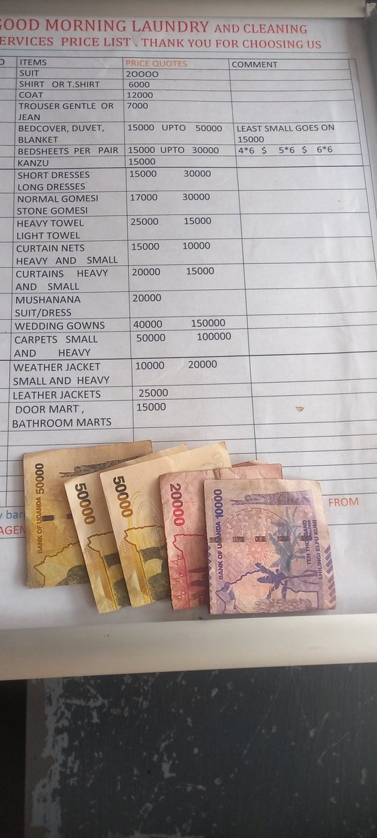 Goodmorningser's tweet image. I bet if you know our quoted prices.  Now you know.  Bring those suits and we massage them well. #drycleaner #laundry #ntinda #bugolobi #kololo #naguru
