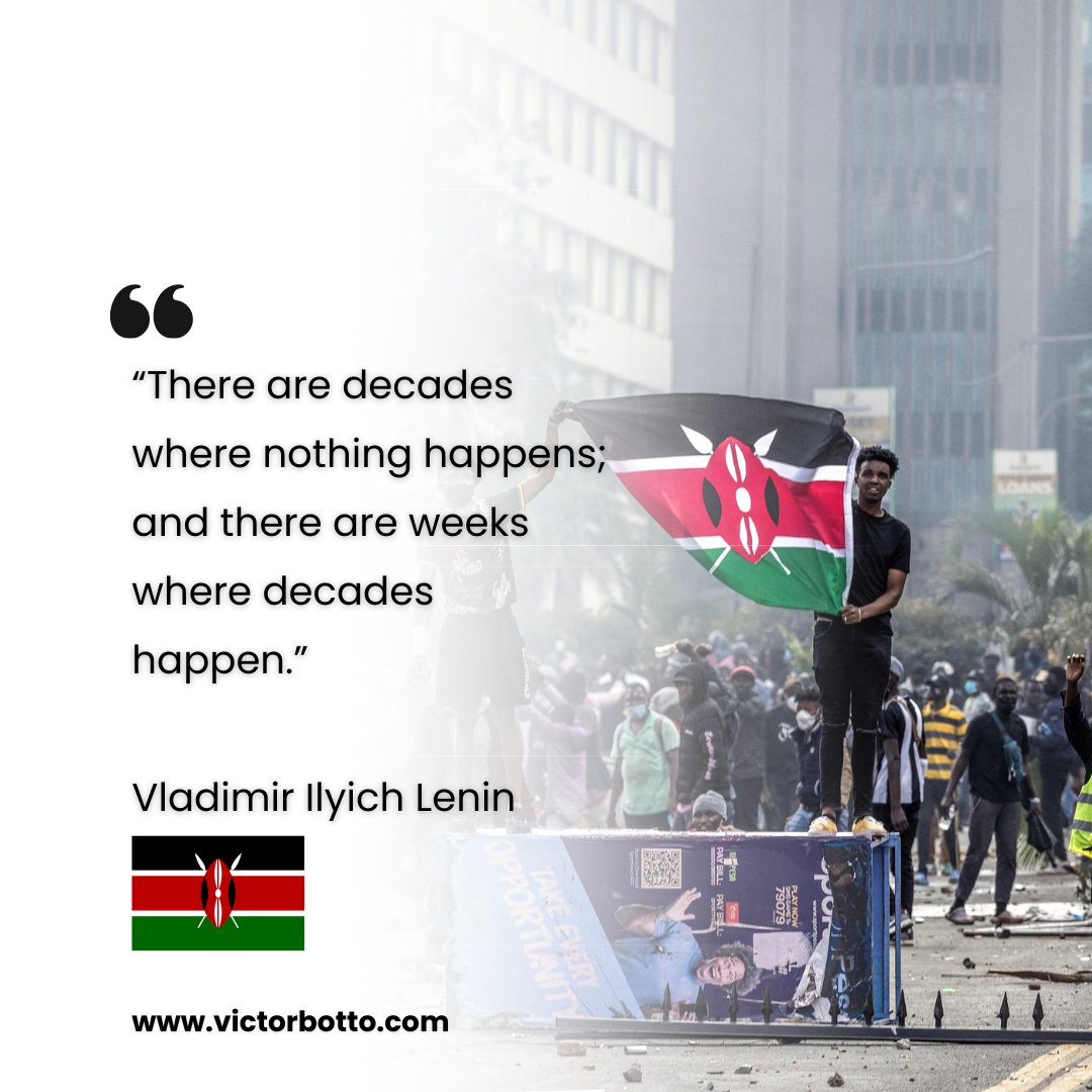 VBotto's tweet image. “There are decades where nothing happens, and there are weeks where decades happen.”

victorbotto.com/blog/

#Maandamano