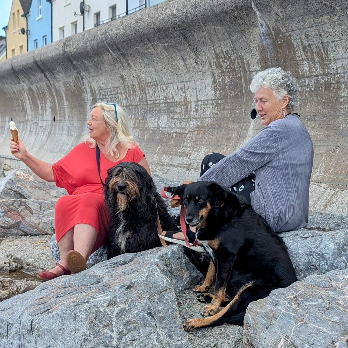 Supervising ice cream consumption...