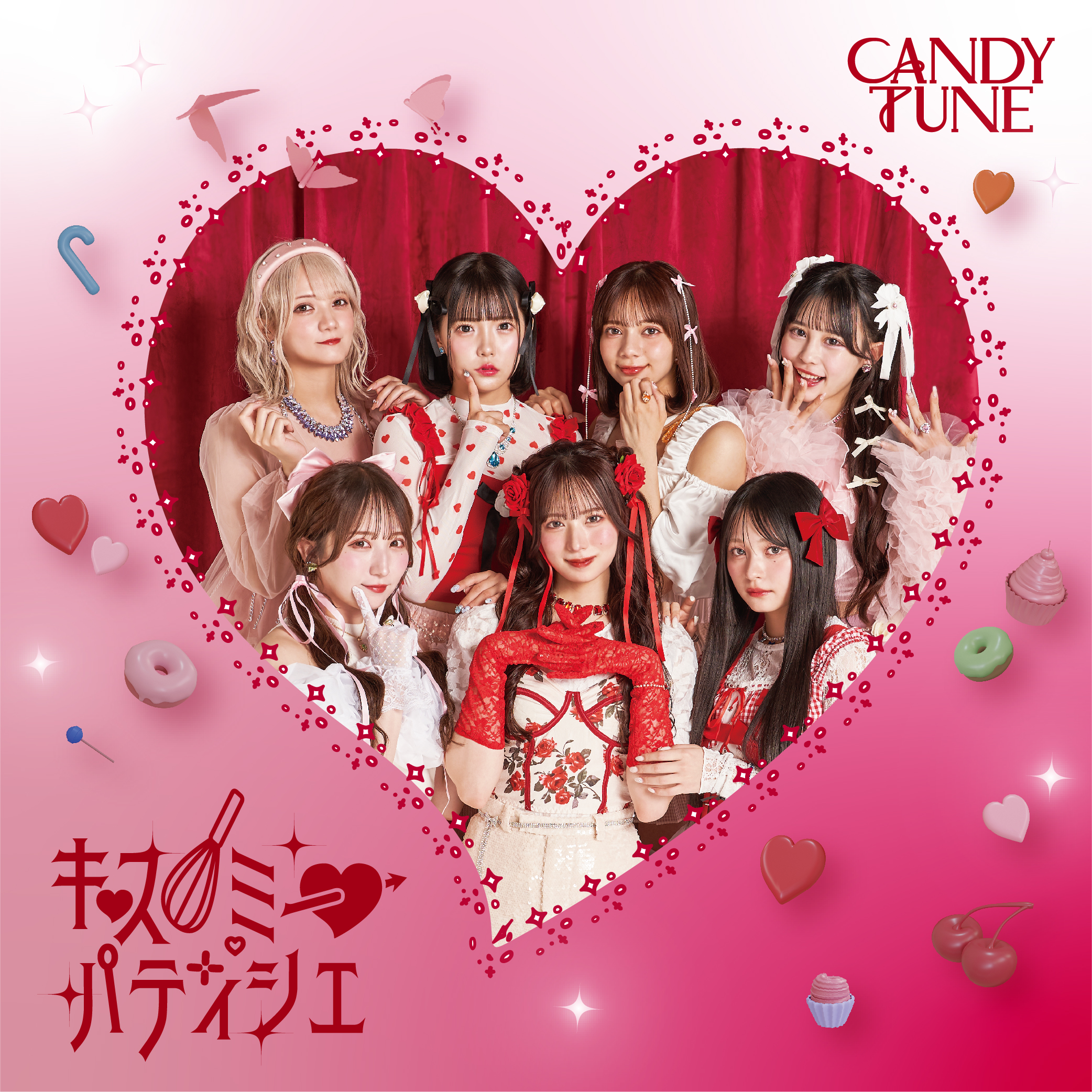 きゃんちゅー candytune アクリルパネル 全員集合 サイン入り