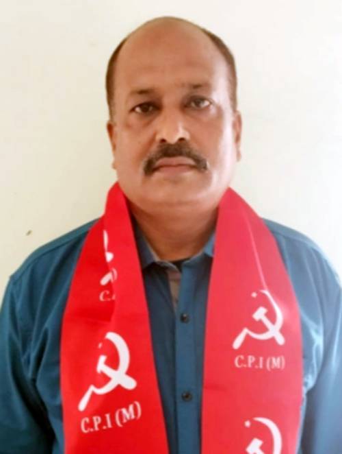 tncpim's tweet photo. திரிபுராவில்#CPIM ராஜ்நகர் மாவட்ட கவுன்சிலர் வேட்பாளர் தோழர் பாதல் ஷில் பாஜக குண்டர்களால் படுகொலை செய்யப்பட்டார். அவரது உடலுக்கு #CPIM அரசியல் தலைமைக்குழு உறுப்பினர் மாணிக்சர்க்கார், கட்சி ஊழியர்கள், காங்கிரஸ் தலைவர்கள், பொதுமக்கள் அஞ்சலி செலுத்தினர். #Tripura #BJPTerror https://t.co/yAauJ4nfcd