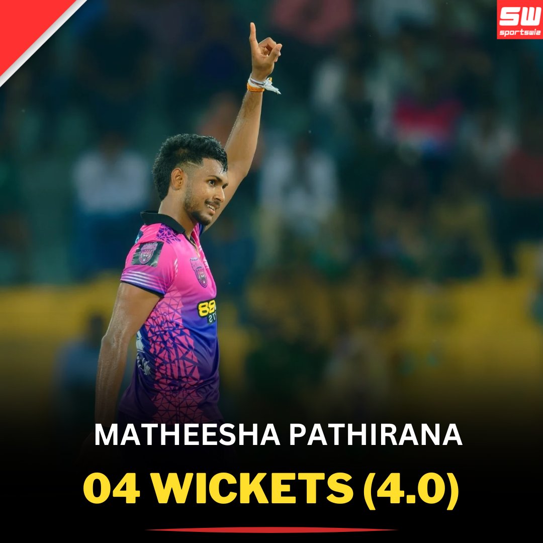 mysportswiz's tweet photo. 🔥 Matheesha Pathirana Shines with 4 Wickets! 🔥
What a spell! Matheesha Pathirana showcased his talent and delivered an outstanding performance, taking 4 wickets in 4 overs. 🌟
.
.
.
#INDvsSL #AmitMishra #LivMorgan #Rhea #Bobby #Gunther #Portland #WWERaw #NCAA #Bayless #Doda https://t.co/mQtSJmAQBe