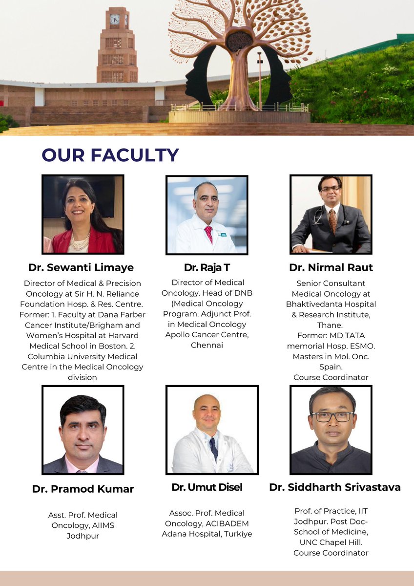 Siddharth_May's tweet photo. Advanced Molecular and Digital Technologies in Precision Oncology: A Certificate course offered by IITJ-AIIMSJ Med. Tech. Centre. @SewantiLimaye @TRaja_AHEL @oncologician @UmutDisel @Sushmita_Jha @Dr_Sumit_Kalra @Nidhishaa @chaudharyayesha https://t.co/0WTDNyfTvS