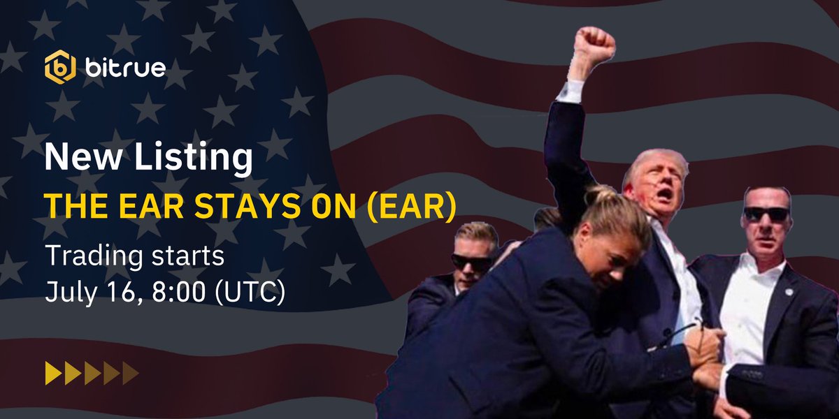 BitrueOfficial's tweet photo. 🔥 New listing $EAR is coming to #Bitrue Spot in the #Meme sector. @theearstayson

🔹 Deposits opened
🔹 EAR/USDT trading: 8:00 UTC, 16 July

🎉  Enjoy ZERO trading fees within 7 days!

👉 Details: https://t.co/0h2jxRvjwN https://t.co/TM6gE5Ijd4