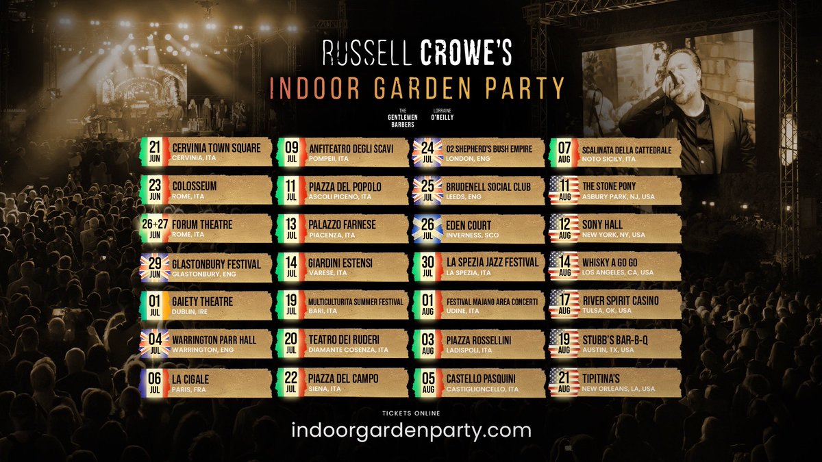 US tour dates coming very very soon 

Get your tickets now. 
First show is at the legendary Stone Pony in Asbury Park.
Last time I played there was 2001 !!!