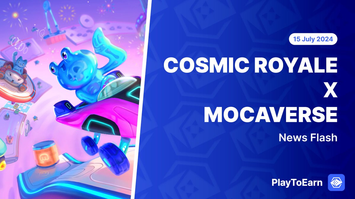 PlayToEarn's tweet photo. Get your MOCA ID's ready for the beta launch of @TheCosmicRoyale 🏁

🛞Cosmic Royale is an Intergalactic #web3 multiplayer kart racing game

🪪In an interesting twist, only holders of MOCA IDs (@Moca_Network) will have access to this round of the beta! 

Read more..🧵👇 https://t.co/3QzIzTzROW
