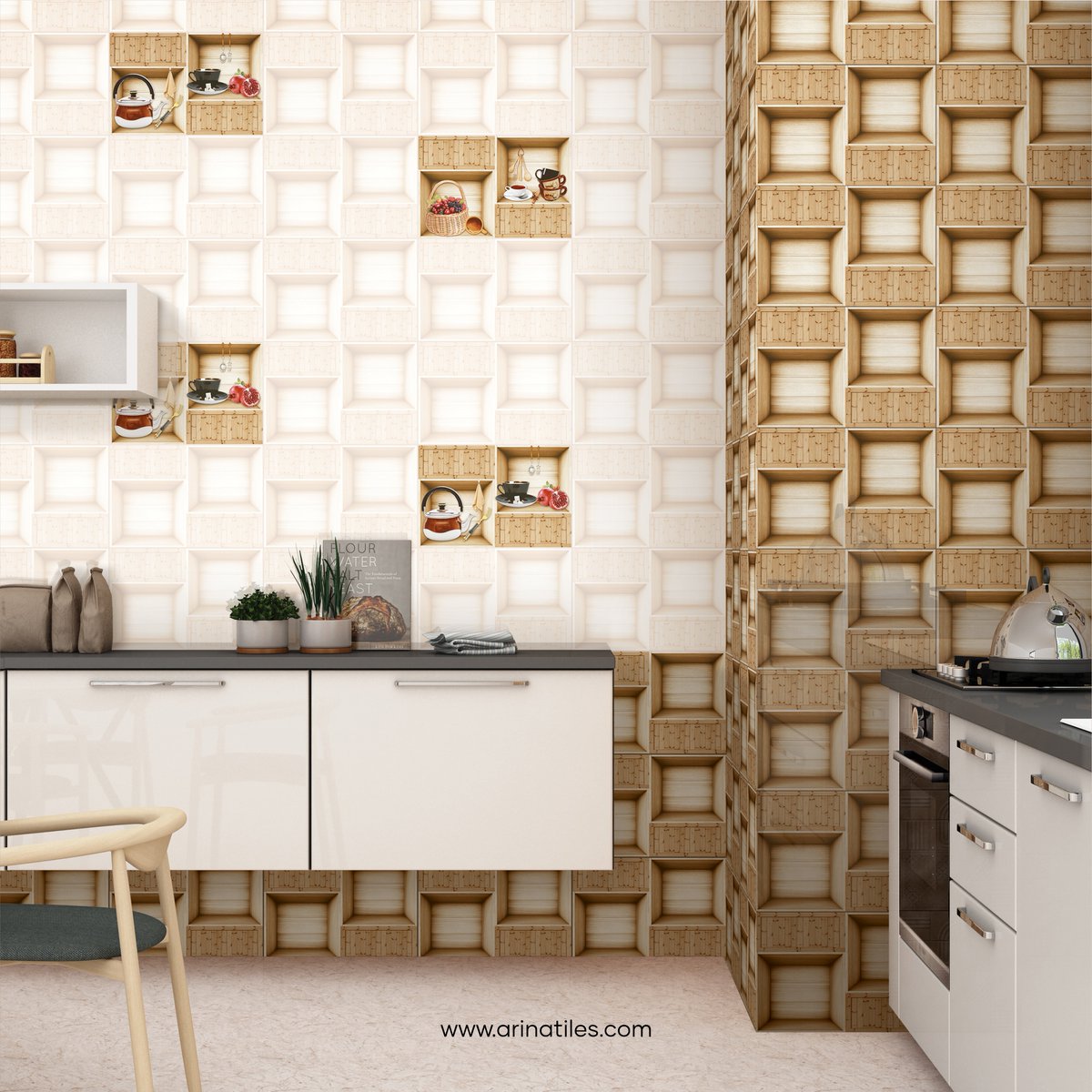 arinatiles's tweet photo. Introducing our stunning #30x45cm Digital Wall Tiles, featuring a charming cubical #ModernDesign with delightful kitchen-themed imagery, perfect for creating a modern #KitchenDesign.

https://t.co/73IpGLiFZv

#KitchenTiles #B2BTiles #TileManufacturer #InteriorDesign https://t.co/I7RpWStsh9