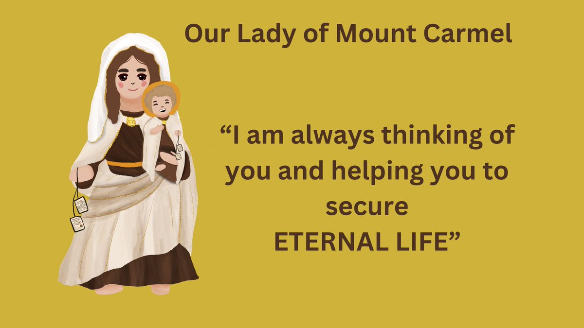 ✝️💙Feast of Our Lady of Mount Carmel 💙✝️
16th July
