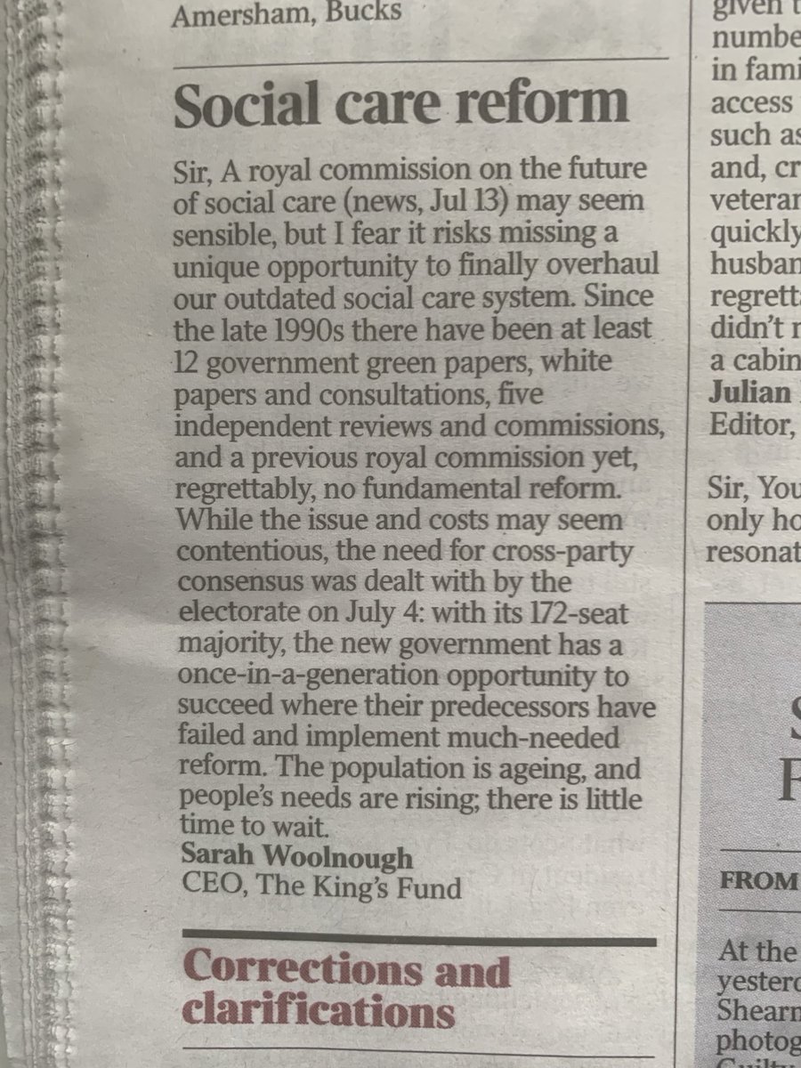 DavidJ_Brindle's tweet image. Well said ⁦@swoolnough⁩ ⁦@TheKingsFund⁩ per ⁦@thetimes⁩