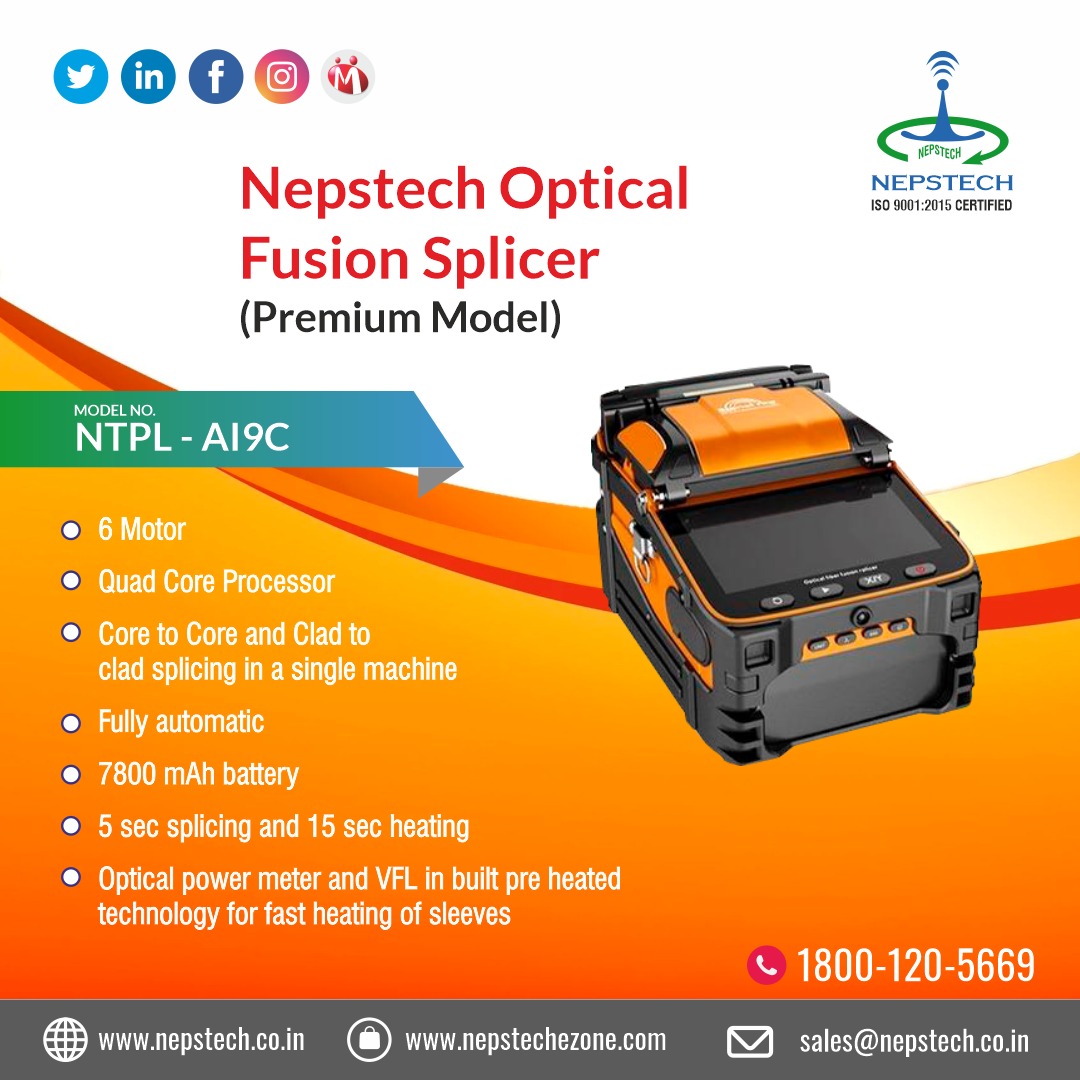 NEPSTECH1's tweet image. #Automatic_Splicing_Machine
Call/WhatsApp us at: +91 6292306114
 Visit us: nepstechezone.com/products/fusio…
#splicing #splicingmachine #ftthinstallation #machine #FTTHInternet #fiberoptic #fiberinternet #fibercable #Automatic #newarrivals2023 #new #instocknow #buynow #quickdelivery