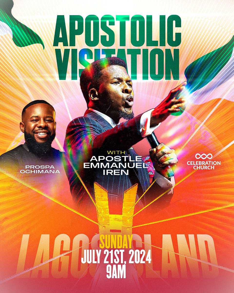 LajuIren's tweet photo. Our beloved Apostle @pst_iren will be with us @cci_lagosisland this Sunday! I won’t stress you. Just retweet with ‘Apostle is coming!’ https://t.co/xvKMaI3CLt