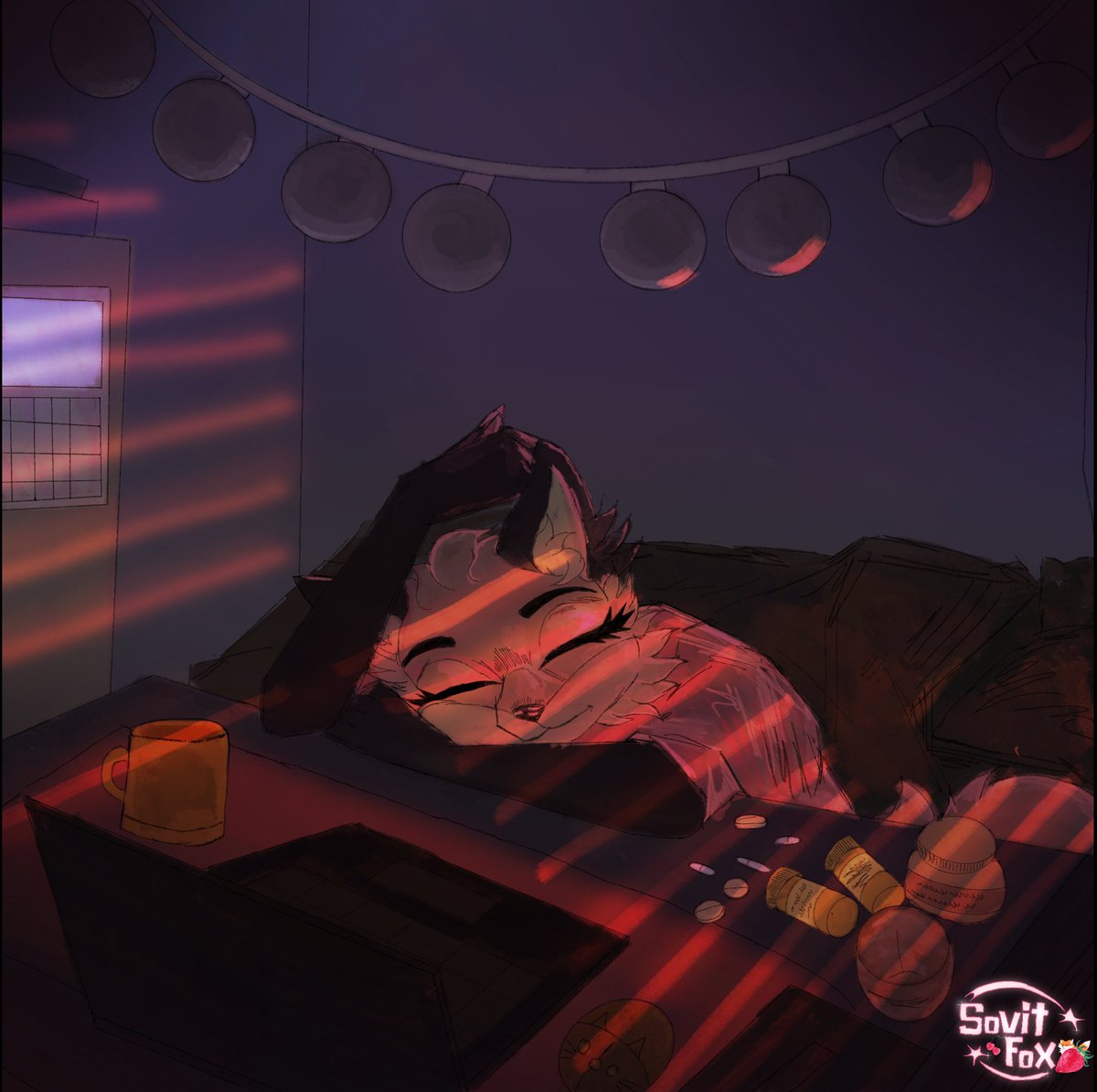 SovitFox's tweet photo. I'm back. I'm so tired, so busy I get a new model blender 3d 
#furry #oc #art #blender #fox #SFW https://t.co/jgupJMu79Q