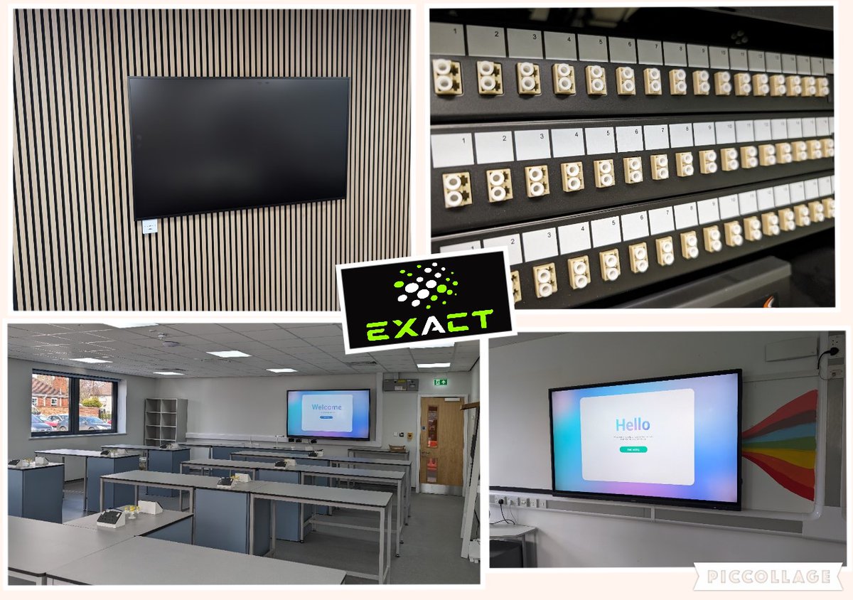 it_exact's tweet photo. Our Installation &amp; Customer Services team have been busy over the last few weeks organising and planning the projects that we have booked over the summer holidays, from Interactive Panels, Signage Screens, CAT6A Data Cabling &amp; Fibre Optic cabling. Our diary is now full! https://t.co/v6R9s3kXE8