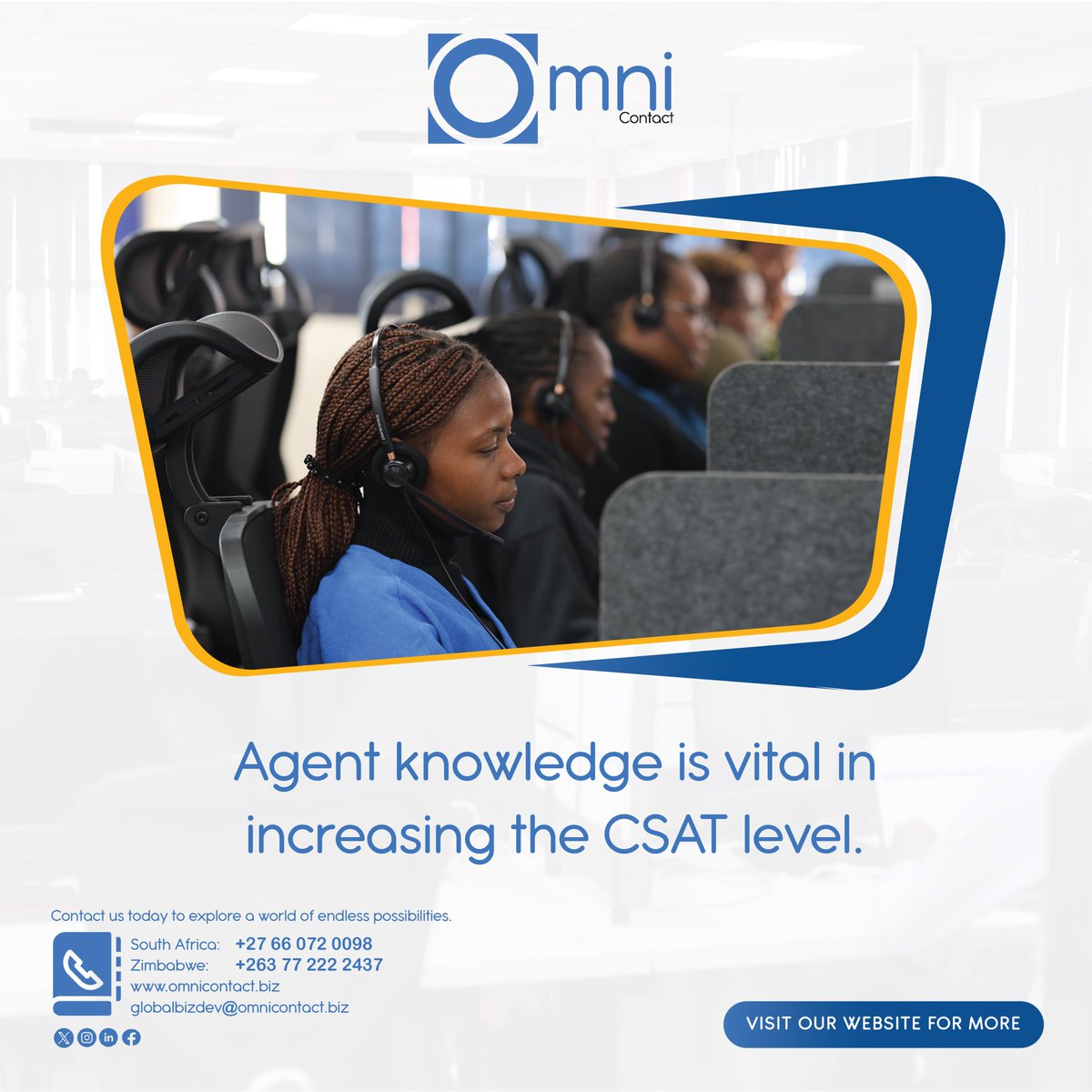 omnicontact_bpo's tweet photo. We have a department fully dedicated to the quality and training of the agents handling customers in different campaigns. This helps us in mastering what our customers are offering and be the best when it comes to interacting on behalf of our valued customers.
#CSAT #Inbound https://t.co/d15D92Dzge