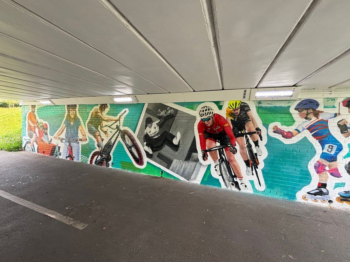 StevenageBC's tweet photo. 🎨 Have you seen the new urban artworks in Stevenage?

Three new artworks - themed around Stevenage on Wheels, Town Centre Gardens and Stevenage Photographers - are located at the Monkswood Way and Six Hills Way roundabout.

Make sure you go and see them! https://t.co/CVFGWXxjsw