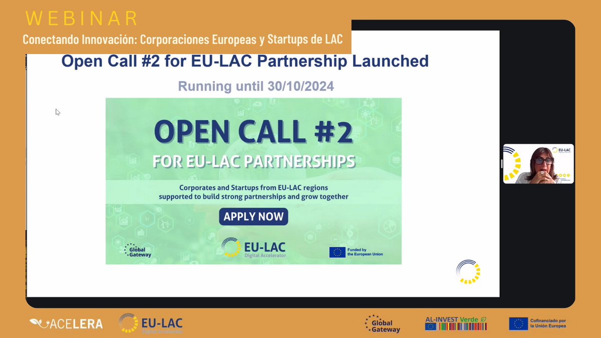 EU_LAC_Accelera's tweet image. 💫Ya abrimos la segunda convocatoria con dos áreas de oportunidad: #Cleantech y #SmartProduction

Si tienes un negocio digital transregional puedes participar y obtener servicios de aceleración en especie valorados en hasta 30K euros.

Más información⤵
eulacdigitalaccelerator.com/open-call/