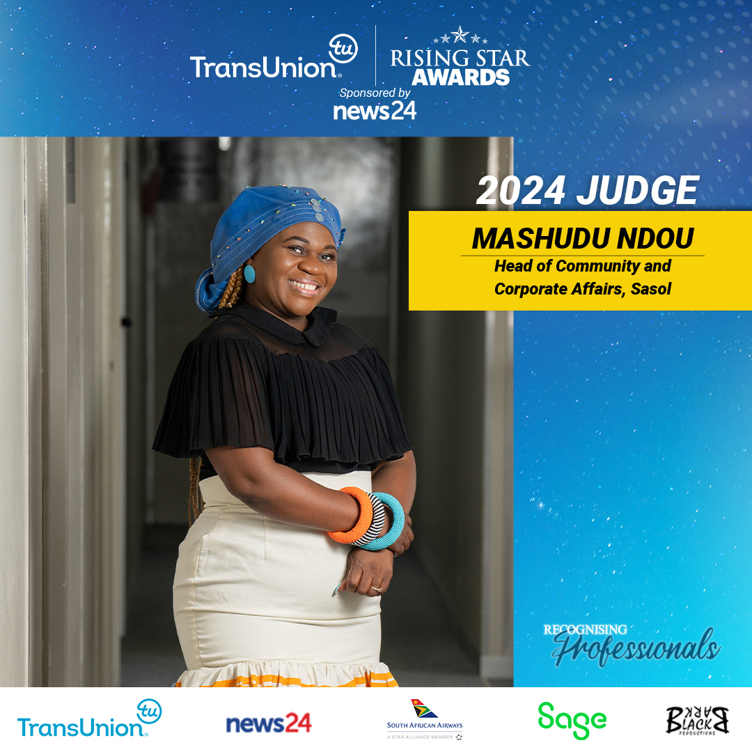 Mashudu has played an instrumental role in uplifting previously disadvantaged groups, particularly youth and women. She is a member of The Mentorship Academy mentorship programme in collaboration with the United Nations and was a 2017 Rising Star finalist.