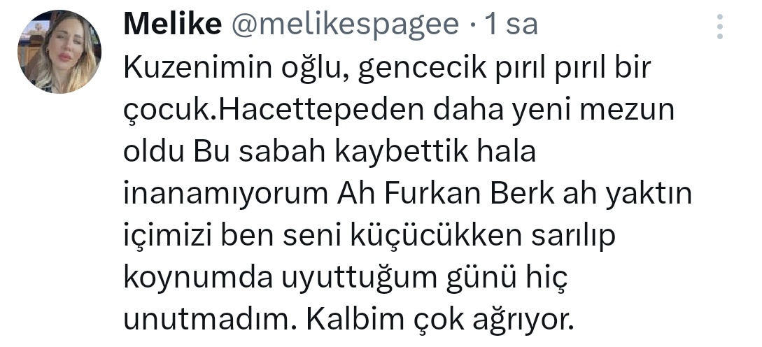 Köpekten kaçmak isterken motor çarpmıştı. O genç hayatını kaybetmiş

Hacettepe mezunu pırıl pırıl bir genç daha! #yasayaevet