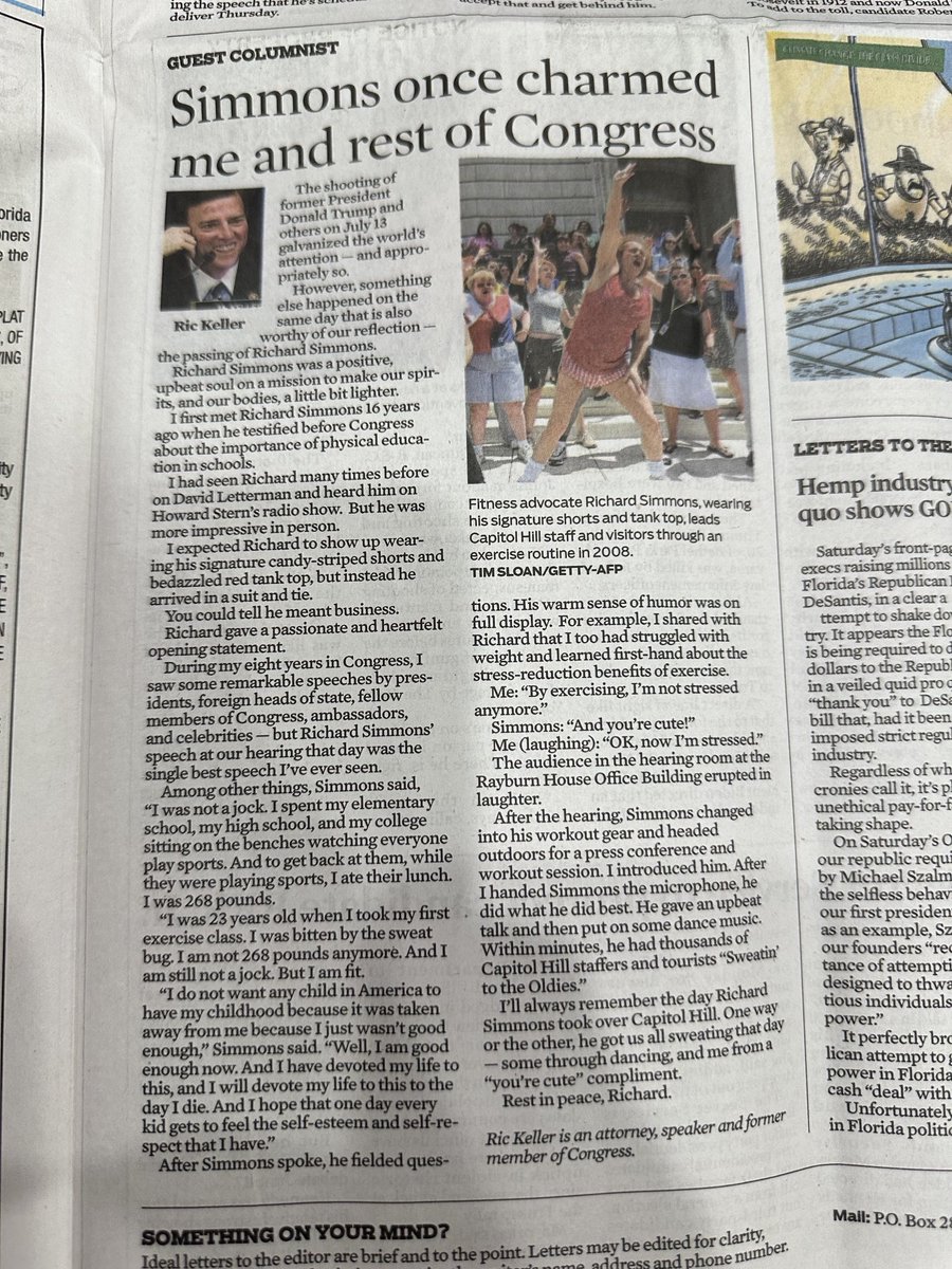 Remembering Richard Simmons  #theweightsaint #richardsimmons #rip #congress #weightloss