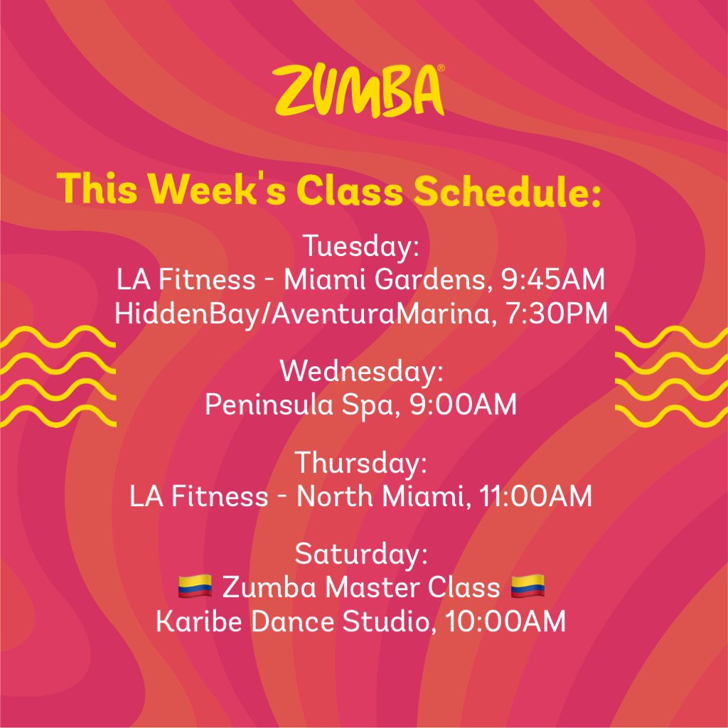 MarguiBahamon's tweet photo. 👉👉👉
¡Baila con todo tu corazón con los vibrantes colores de Colombia! 💛💙❤️
🌟 ¡Prepárate para bailar y celebrar! 🌟 ¡Únete a mi para una semana inolvidable de clases de Zumba, con una Master Class especial el sábado en honor al Día de la Independencia de Colombia! 🇨🇴 https://t.co/cQRZzbYKpl