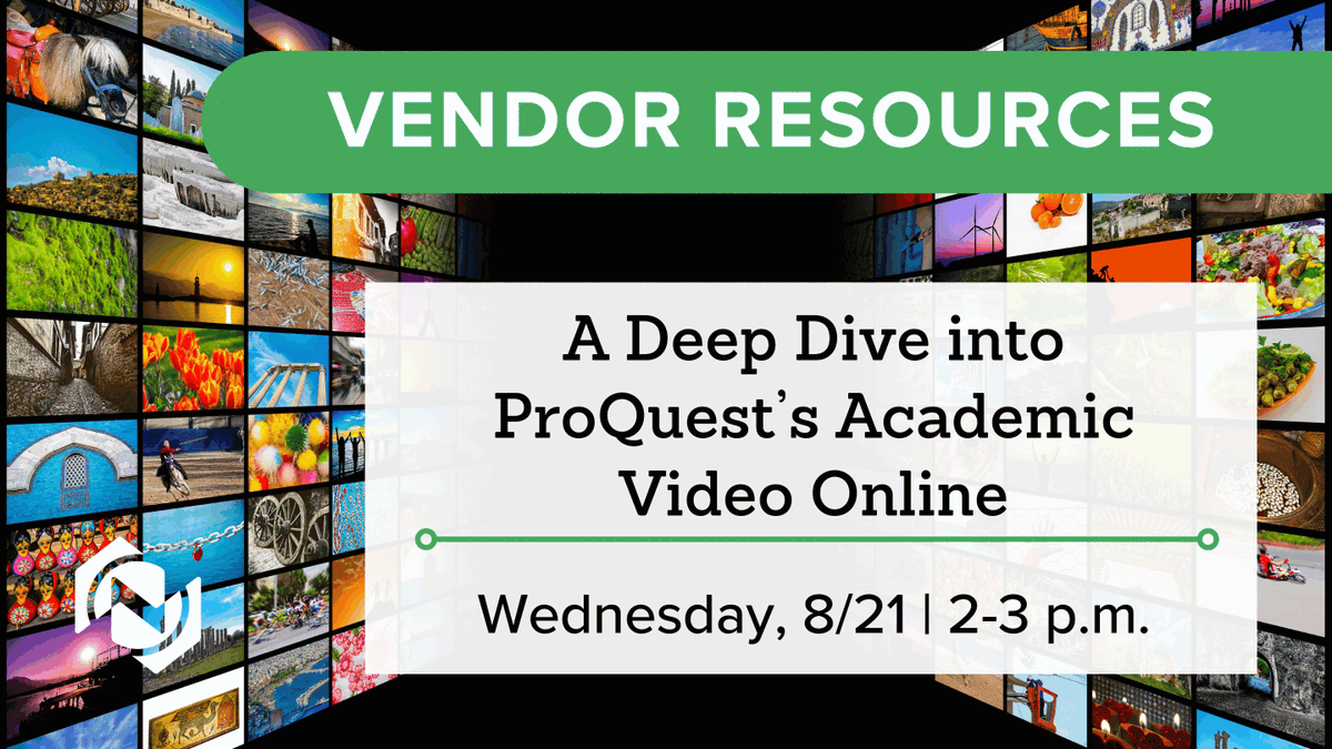 NEW: Join us for a free deep dive into ProQuest's Academic Video Online (AVON), a multidisciplinary video subscription that supports a wide range of curriculum, from anthropology to zoology! Learn more and register: loom.ly/I0959BY.