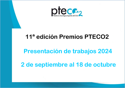 pteco2's tweet photo. ¡Anunciamos la 11ª edición de los #PremiosPTECO2! Buscamos los mejores trabajos sobre #tecnologíasCAUC en dos modalidades:
🥇 Mejor tesis #tecnologíasCAUC
🥇 Mejor TFG/TFM sobre captura, transporte, almacenamiento y usos y transformación del #CO2
ℹ️ https://t.co/QUbOorxNug https://t.co/tWPNEVLqBI
