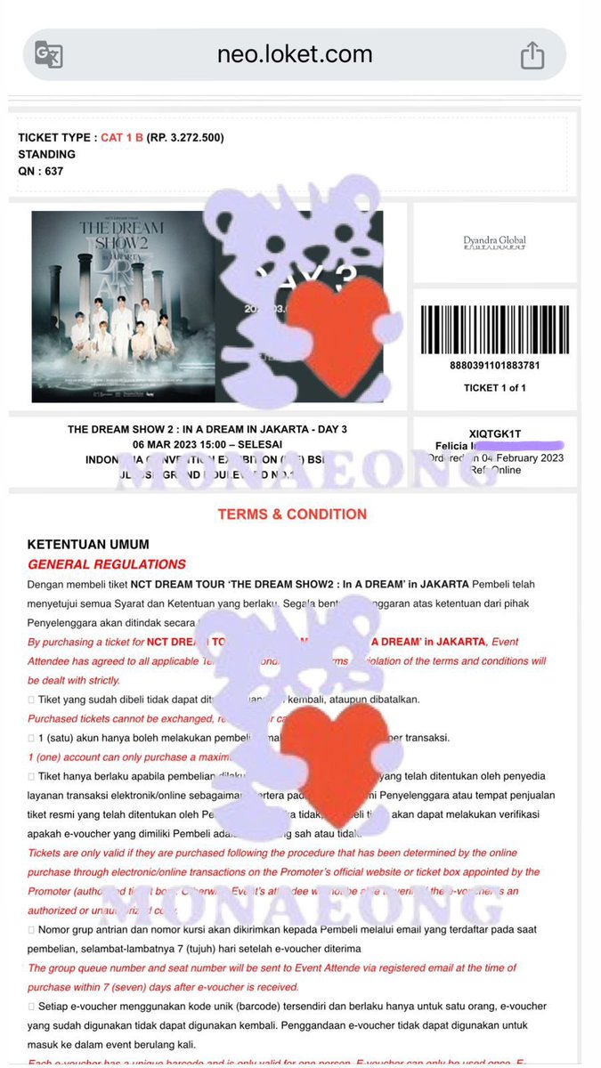 monaeong // jastip war tukar tiket tweet media