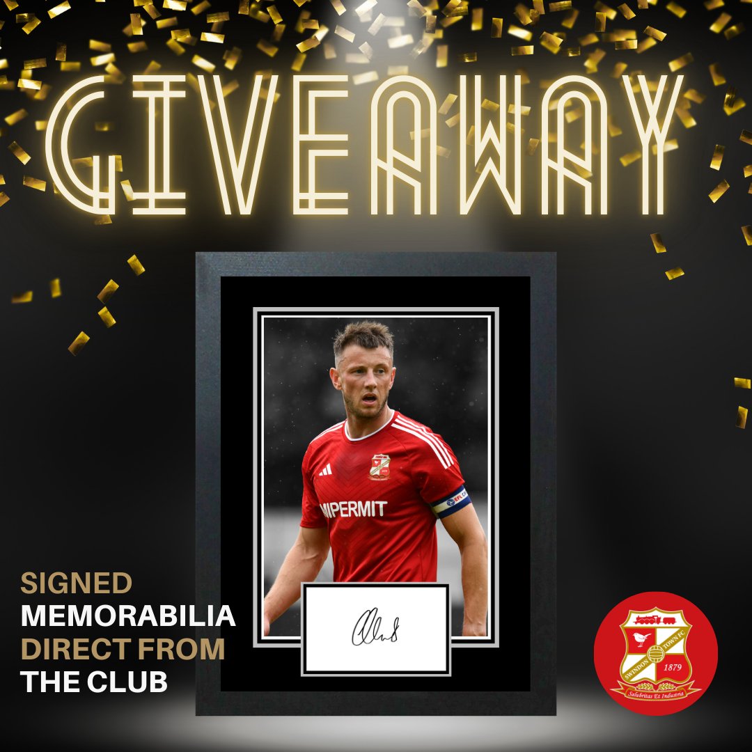 From_The_Club's tweet image. 🚨COMPETITION TIME🚨

We’ve got an amazing framed signed Ollie Clarke Swindon Town display to giveaway to celebrate the launch of our memorabilia partnership with the club.🏆

To enter:
1⃣ Follow Us (so we can DM you)
2⃣ Like this post
3⃣ Retweet this post
⭐️Bonus entry for every…