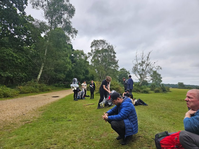 Two groups at checkpoint 2, about 30 minutes from the station