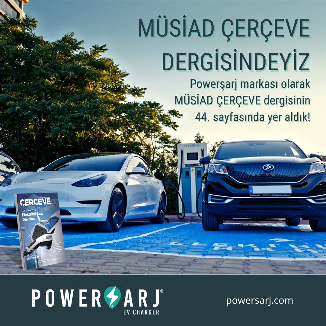 powersarjcom's tweet image. Powerşarj markası olarak MÜSİAD ÇERÇEVE dergisinin 44. sayfasında yer aldık! 🎉

#Powerşarj #ElektrikliAraçlar #ÇevreDostu #UlaşımınGeleceği #MUSİAD #ÇERÇEVEDergisi