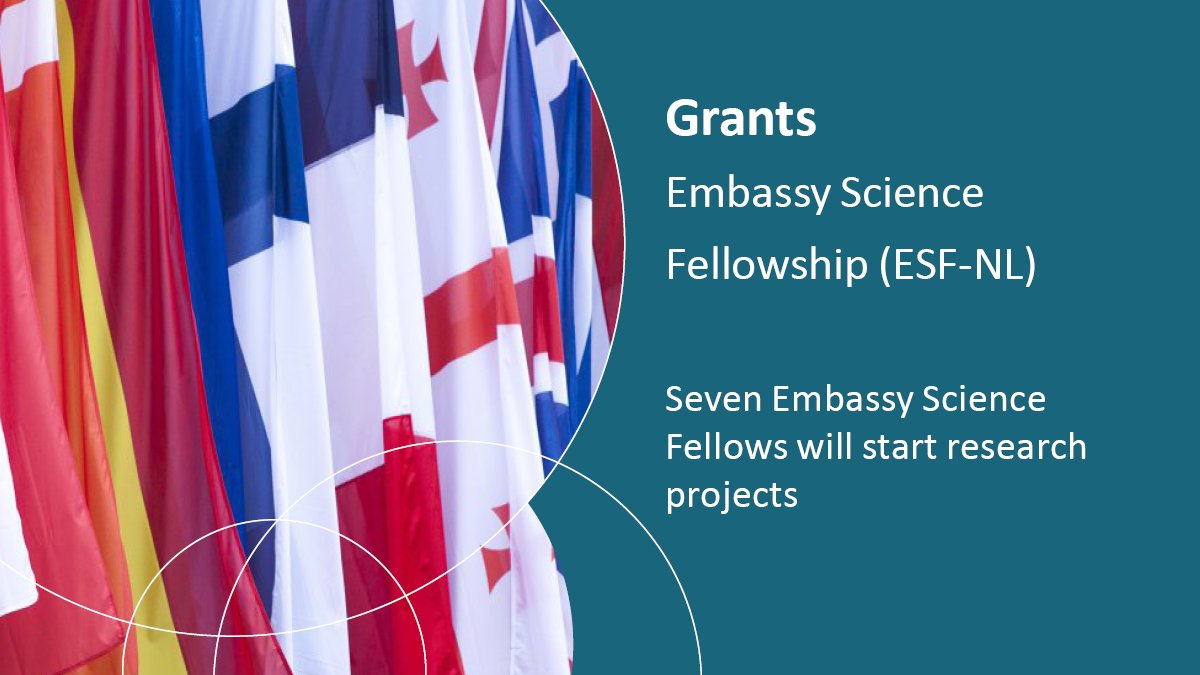 Seven Embassy Science Fellows start research projects at Dutch embassies and consulates worldwide. These fellows will, during one to three months, contribute to scientific and societal issues identified by Dutch embassies and consulates around the world. nwo.nl/en/news/seven-…